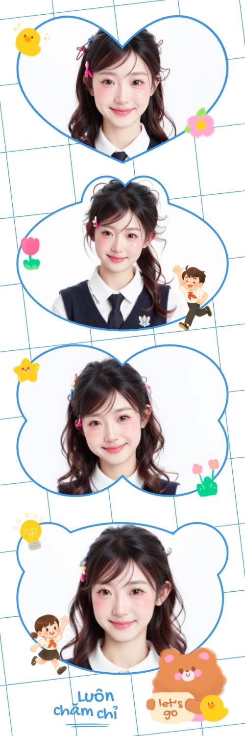 Mẫu thiết kế Bộ Ảnh Photobooth Tựu trường, đến trường, nhập học, giáo dục, education, school, trường học, hiện đại, modern 1775414114