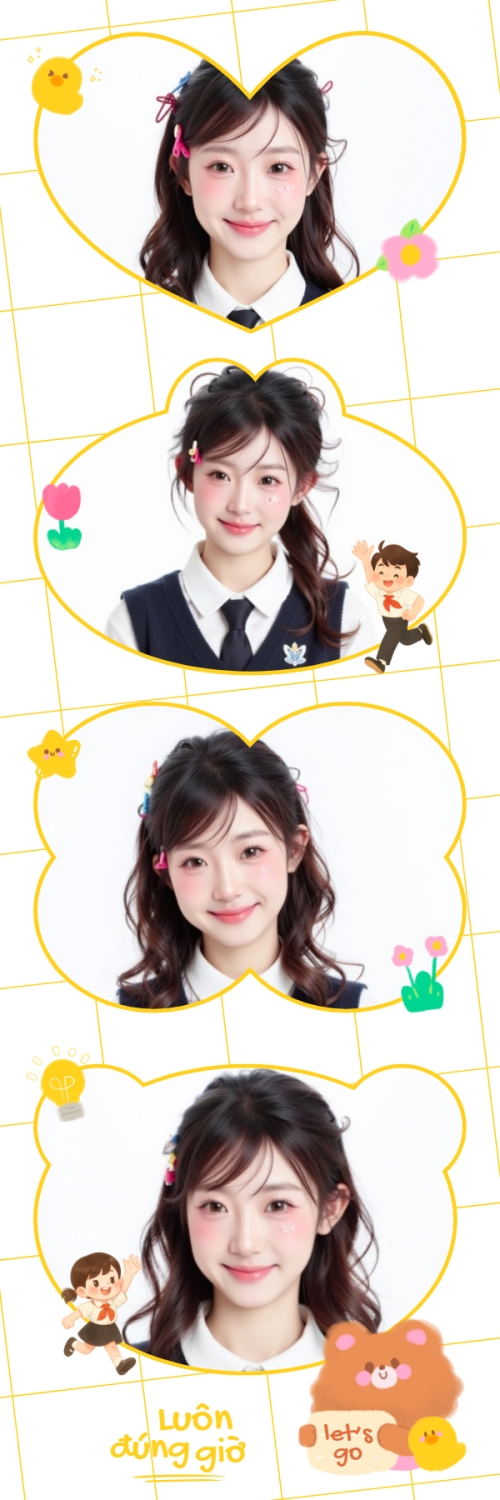 Mẫu thiết kế Bộ Ảnh Photobooth Tựu trường, đến trường, nhập học, giáo dục, education, school, trường học, hiện đại, modern 1775414114