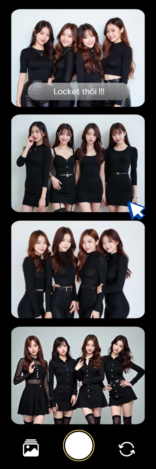 Mẫu thiết kế Bộ Ảnh Photobooth Idol, thần tượng, nhóm nhạc, music group, hội nhóm, team, tập thể, hiện đại, modern 1775413441