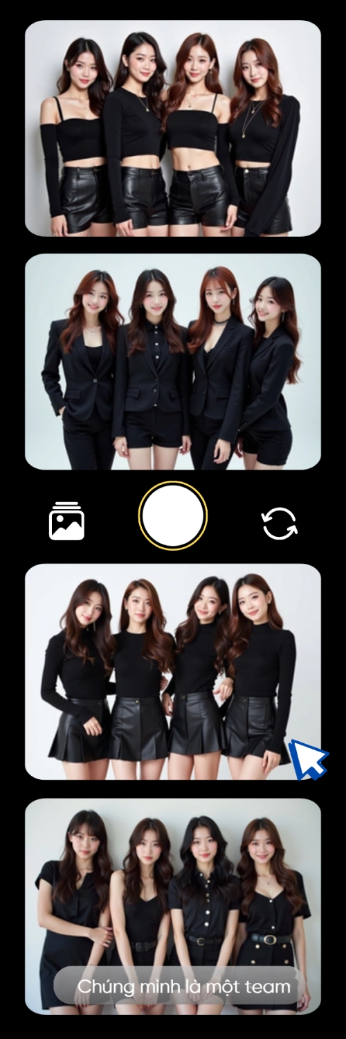 Mẫu thiết kế Bộ Ảnh Photobooth Idol, thần tượng, nhóm nhạc, music group, hội nhóm, team, tập thể, hiện đại, modern 1775419155