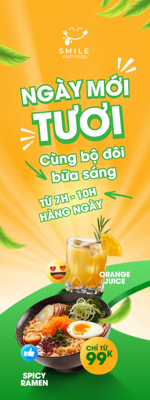 Mẫu thiết kế Standee Ẩm thực, food, nước uống, juice, giải khát, F&B, drink 1776374715
