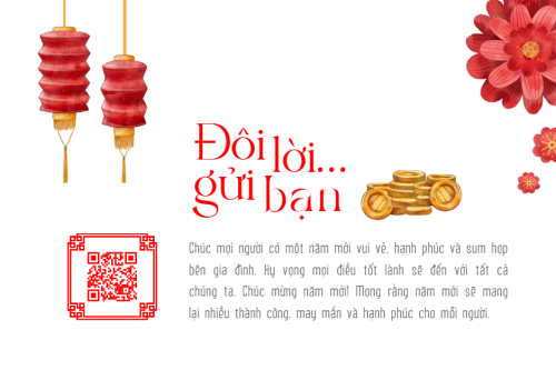 Mẫu thiết kế Thank you card Tết, Xuân, Ất tỵ, năm 2025, 2025, hoa lá, thiên nhiên, floral 1777154634