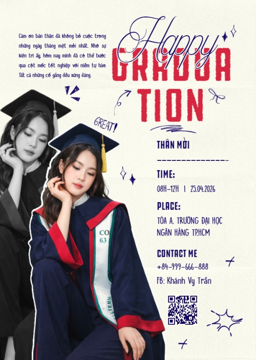 Mẫu thiết kế Thư mời Happy Graduation 1776179799