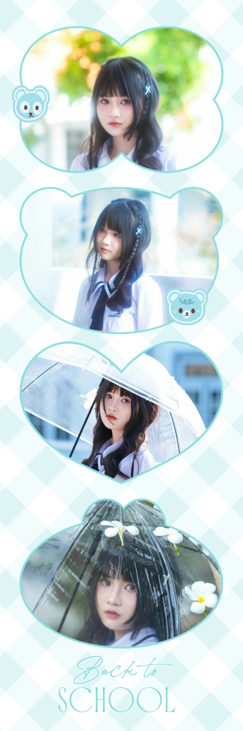 Mẫu thiết kế Bộ Ảnh Photobooth Tựu trường, đến trường, nhập học, giáo dục, education, school, trường học, dễ thương, cute, chibi, hoạt hình, cartoon 1775397266