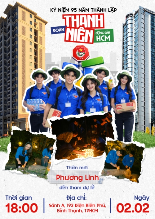 Mẫu thiết kế Thư mời Kỷ niệm ngày thành lập Đoàn TNCS Hồ Chí Minh 26/3 1777566050