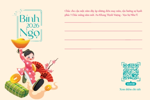 Mẫu thiết kế Thank you card Đón xuân an lành 1777143362