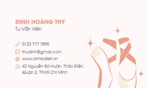 Mẫu thiết kế Danh thiếp Giáo dục, education, school, trường học, dance, múa 1776373985