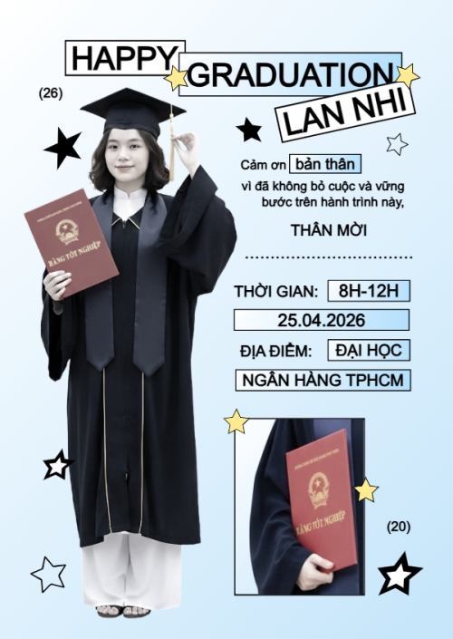 Mẫu thiết kế Thư mời Happy Graduation 1776179799