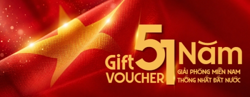 Mẫu thiết kế Gift voucher Mừng lễ 30/4 Giải Phóng Miền Nam, thống nhất đất nước 1776575049