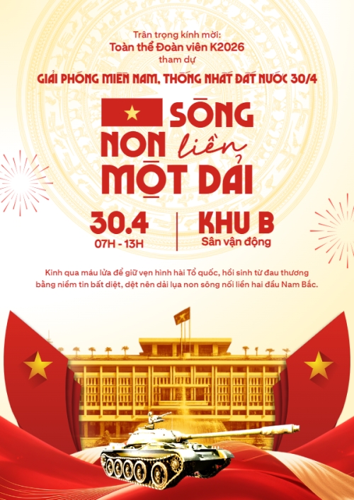 Mẫu thiết kế Thư mời Non sông liền một dải 1776179801