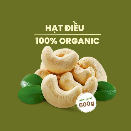 Mẫu thiết kế Nhãn dán Decal Đồ ăn, food, thực phẩm, ẩm thực, món ăn, F&B, nông sản, hạt điều, organic, cashew 1776935716