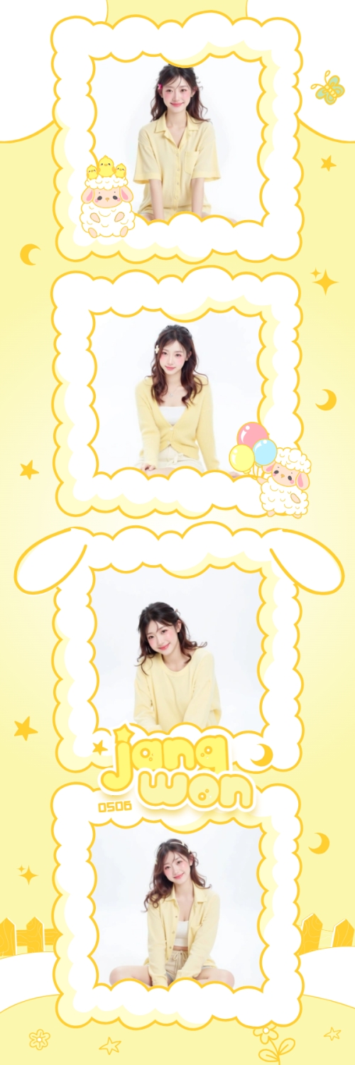 Mẫu thiết kế Bộ Ảnh Photobooth Idol, thần tượng, con gái, girl, cá nhân, personal style, sự kiện, event, cute, dễ thương 1775374257