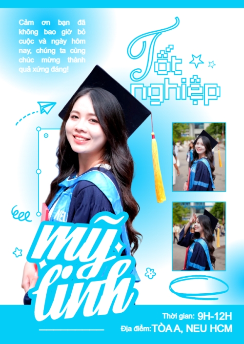 Mẫu thiết kế Thư mời Mỹ Linh tốt nghiệp 1776166513