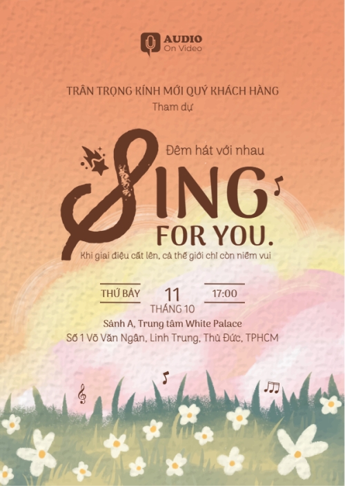 Mẫu thiết kế Thư mời Âm nhạc, music, văn nghệ, câu lạc bộ, giải trí, entertainment, hoa lá, thiên nhiên, floral 1775328777