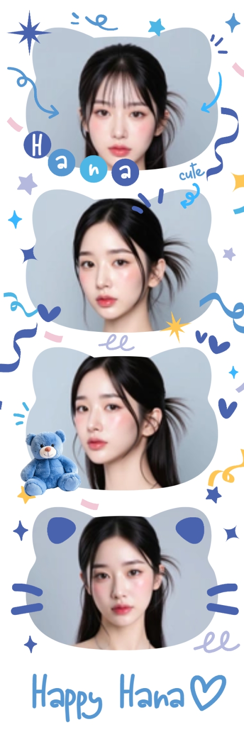 Mẫu thiết kế Bộ Ảnh Photobooth Idol, thần tượng, con gái, girl, cá nhân, personal style, sự kiện, event, cute, dễ thương 1775374257