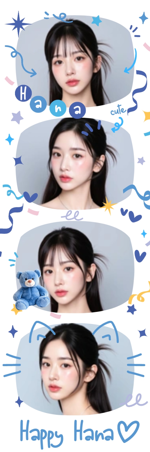 Mẫu thiết kế Bộ Ảnh Photobooth Idol, thần tượng, con gái, girl, cá nhân, personal style, sự kiện, event, cute, dễ thương 1775396997