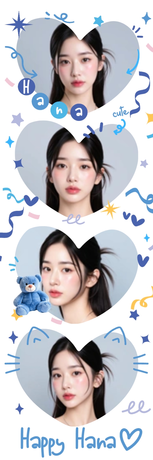 Mẫu thiết kế Bộ Ảnh Photobooth Idol, thần tượng, con gái, girl, cá nhân, personal style, sự kiện, event, cute, dễ thương 1775396997