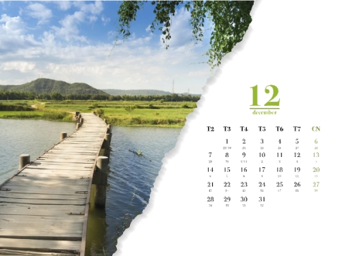 Mẫu thiết kế Lịch để bàn Xin chào 2026 1776193408