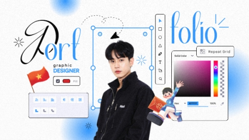 Mẫu thiết kế Bài thuyết trình Portfolio Graphic Designer 1777565963