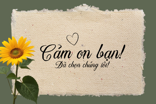 Mẫu thiết kế Thank you card Cổ điển, vintage, retro, classic, hoa lá 1777143559