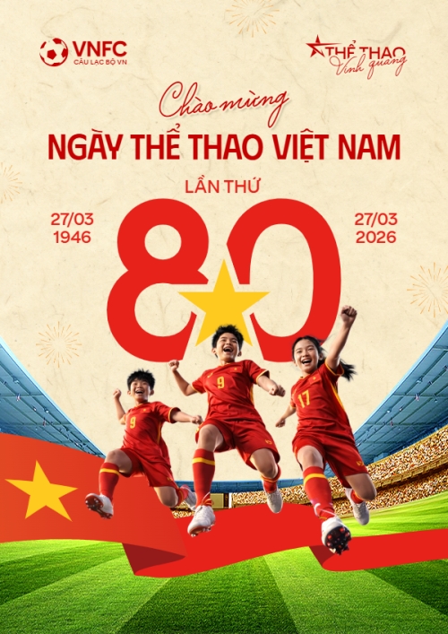 Mẫu thiết kế Poster chuẩn Chào mừng ngày thể thao Việt Nam 27/3 1775219029