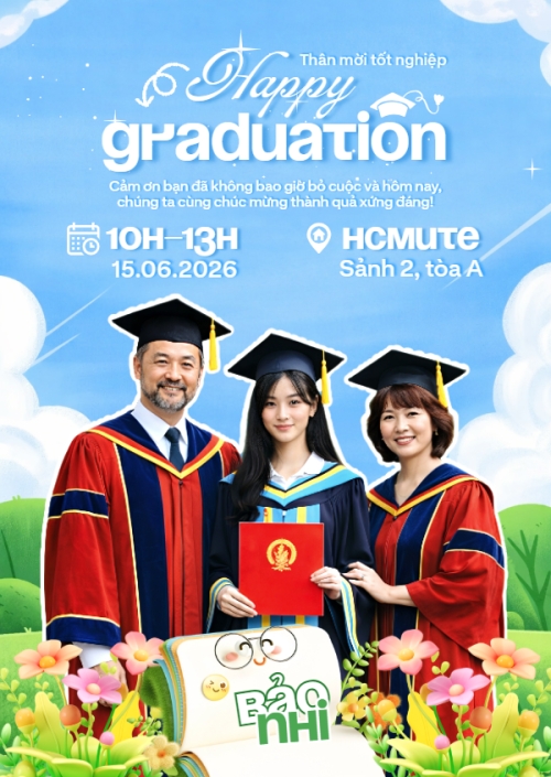 Mẫu thiết kế Thư mời Happy Graduation 1775223126
