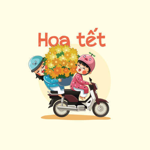 Mẫu thiết kế Nhãn dán Decal Tết, xuân, hoa Tết, nông sản, agricultural, farm 1776935716