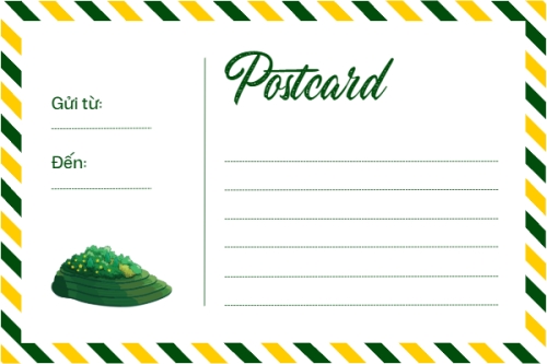 Mẫu thiết kế Postcard Dân gian, truyền thống, folk, traditions, dễ thương, cute, chibi, hoạt hình, cartoon 1775293844