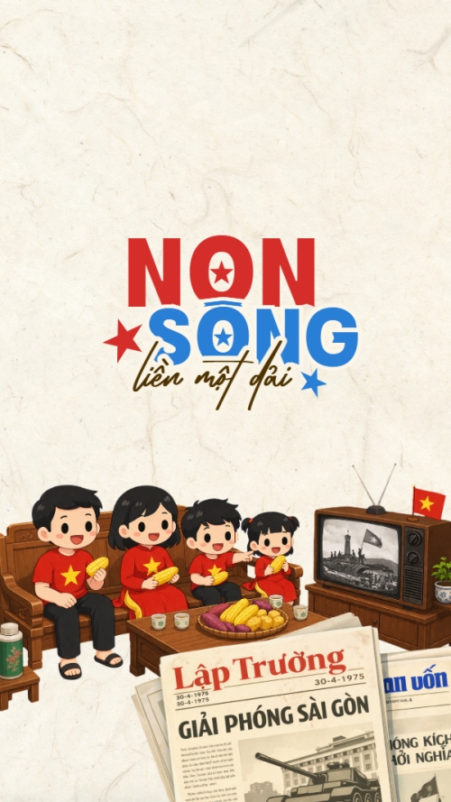 Mẫu thiết kế Hình nền điện thoại Non sông liền một dải 1778438687