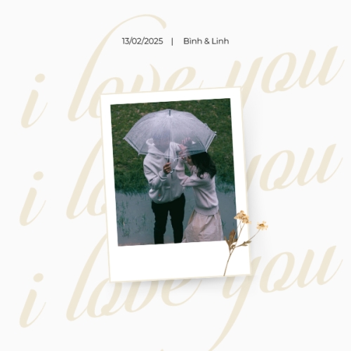 Mẫu thiết kế Photobook vuông Couple, cặp đôi, người yêu, lover, tình yêu, love, đơn giản, simple, cute, dễ thương 1778450976