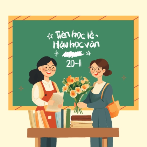 Mẫu thiết kế Nhãn dán Decal Tiên học lễ hậu học văn 1778455812