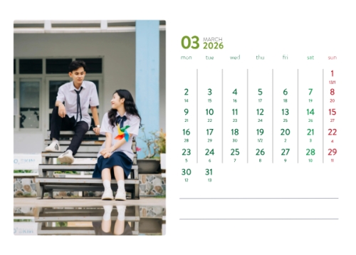 Mẫu thiết kế Lịch để bàn Tết, Xuân, Bính Ngọ, năm 2026, 2026, hiện đại, sang trọng, modern 1778442615