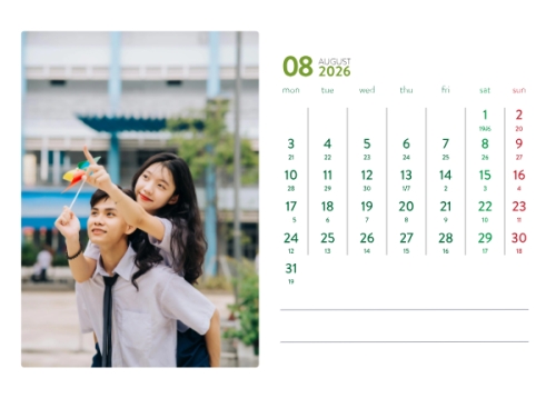 Mẫu thiết kế Lịch để bàn Tết, Xuân, Bính Ngọ, năm 2026, 2026, hiện đại, sang trọng, modern 1778442615