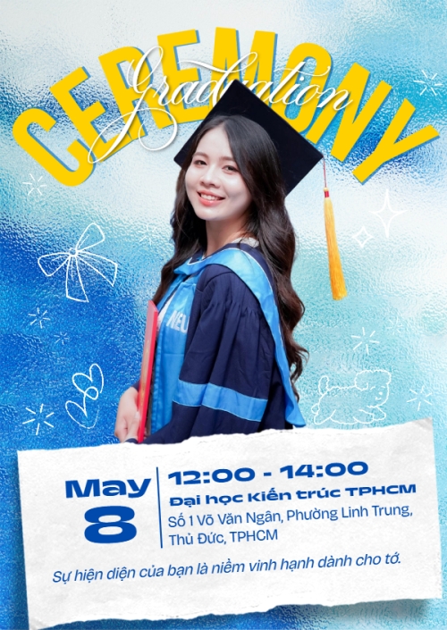 Mẫu thiết kế Thư mời Thư mời tốt nghiệp 1778441744