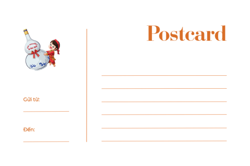 Mẫu thiết kế Postcard Bình Định, Việt Nam, địa danh, du lịch, travel, dễ thương, cute, chibi, hoạt hình, cartoon 1779471920