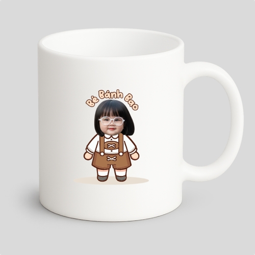 Mẫu thiết kế Ly sứ (cốc) Sinh nhật, bé gái, girl, birthday,  cá nhân, nhân vật, personal style, signature, dễ thương, cute, chibi, hoạt hình, cartoon  1778438859