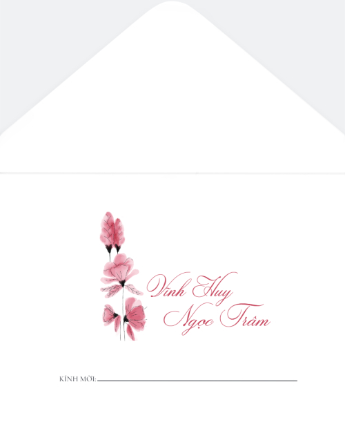 Mẫu thiết kế Bao thiệp cưới Hoa lá, thiên nhiên, floral, vintage 1779395151