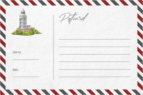 Mẫu thiết kế Postcard Vũng Tàu, biển, sea, dễ thương, cute, chibi, hoạt hình, cartoon 1779477801