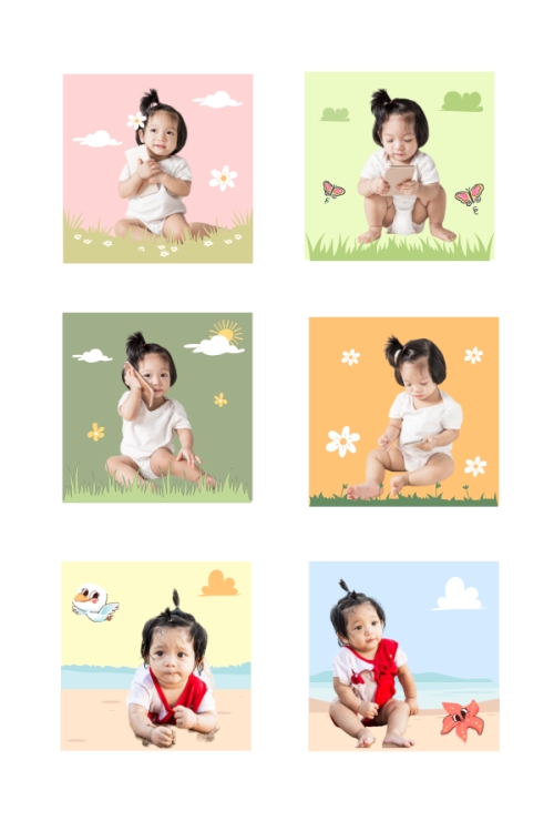 Mẫu thiết kế Nhãn Sticker - Sticker Sheets Em bé dễ thương 1777896276