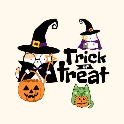 Mẫu thiết kế Nhãn dán Decal Halloween, lễ hội ma quái, sự kiện, event, thực phẩm, food, dễ thương, cute, chibi, hoạt hình, cartoon 1778442616
