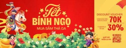 Mẫu thiết kế Gift voucher Tết Bính Ngọ mua sắm thả ga 1778442980