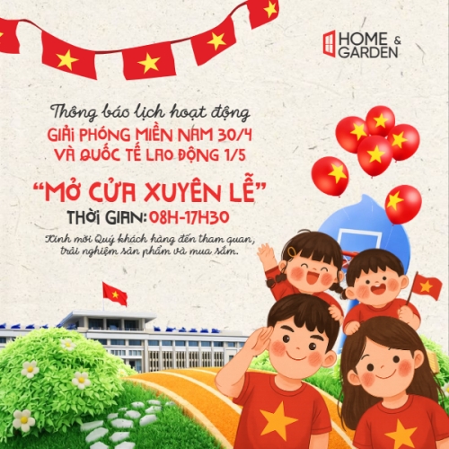 Mẫu thiết kế Bài post MXH vuông Hoạt động xuyên lễ 1777570619