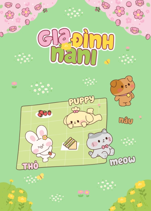 Mẫu thiết kế Sổ tay Thỏ, mèo, cún, bunny, cat, dog, cá nhân, personal style, cute, dễ thương, hoạt hình 1778438786