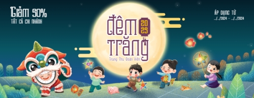 Mẫu thiết kế Gift voucher Trung thu, Tết Đoàn Viên, mid-autumn festival, sự kiện, ẩm thực, food, event, hiện đại, modern, cute, dễ thương, chibi 1778456405