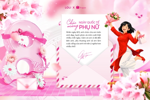 Mẫu thiết kế Bài post MXH ngang Chúc mừng ngày Quốc tế phụ nữ 8/3 1777575557