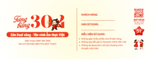 Mẫu thiết kế Gift voucher Chào mừng Đại Lễ 30/4 giải phóng Deal Hot 1778447335