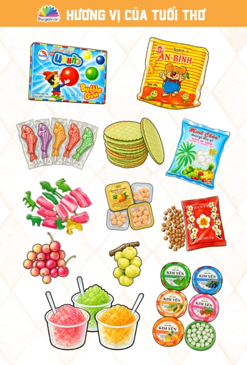 Mẫu thiết kế Nhãn Sticker - Sticker Sheets Hương vị của tuổi thơ 1778442480