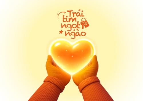 Mẫu thiết kế Thiệp chúc mừng Trái tim ngọt ngào 1777575361