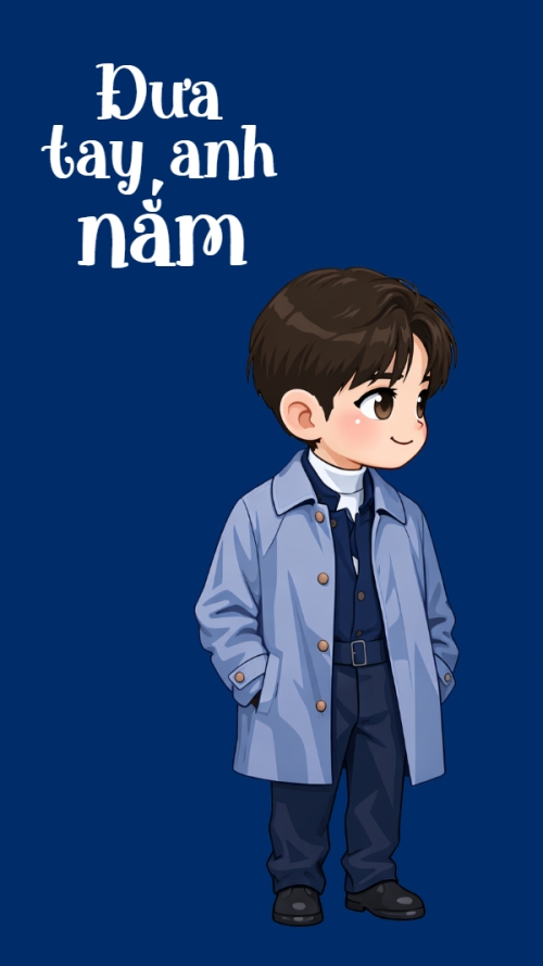 Mẫu thiết kế Hình nền điện thoại Đưa tay anh nắm Tình mình say đắm. 1777575103