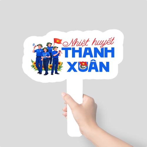 Mẫu thiết kế Hashtag cầm tay Nhiệt huyết thanh xuân 1778441924